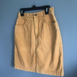 Gap Yellow midi length skirt